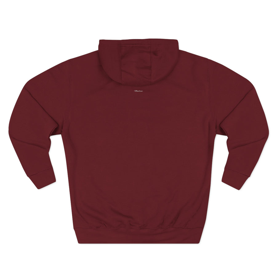 Cozy Three-Panel Fleece Hoodie for All Seasons, Unisex Graphic Sweatshirt, Casual Layering, Gifting for Friends & Family