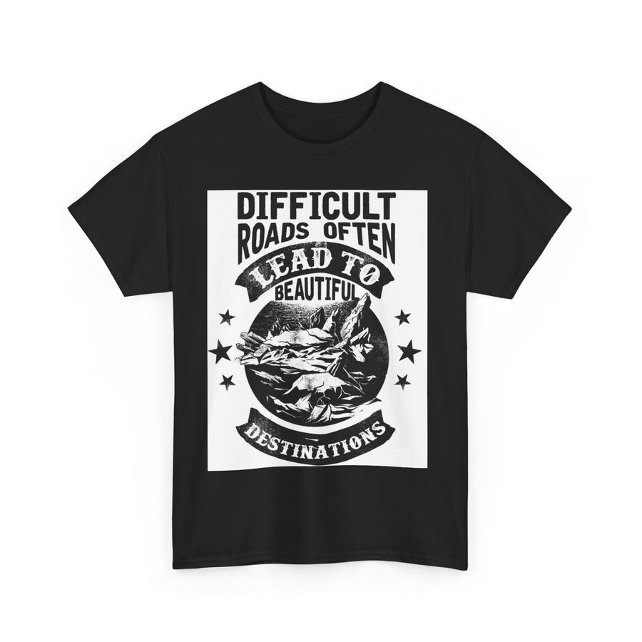 Inspirational Quote T-Shirt, Motivational Tee for Adventurers, Gifts for Travel Lovers, Positive Vibes Apparel, Unisex Heavy Cotton Shirt