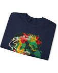 Vibrant Unisex Crewneck Sweatshirt with Unique Artwork, Cozy Gift for Art Lovers, Statement Apparel, Ideal for Casual Wear, Unisex Sweater