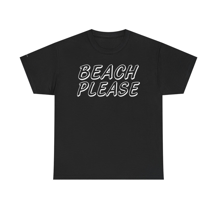 Beach Please Unisex Heavy Cotton Tee | Summer Vibes, Casual Wear, Vacation Essentials, Gift for Beach Lovers, Trendy Summer Shirt