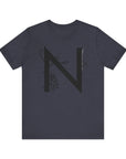 Nature-Inspired Initial Tee, Unisex T-Shirt for Nature Lovers, Personalized Gift, Graphic Tee for Casual Wear, Eco-Friendly Apparel