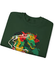 Vibrant Unisex Crewneck Sweatshirt with Unique Artwork, Cozy Gift for Art Lovers, Statement Apparel, Ideal for Casual Wear, Unisex Sweater