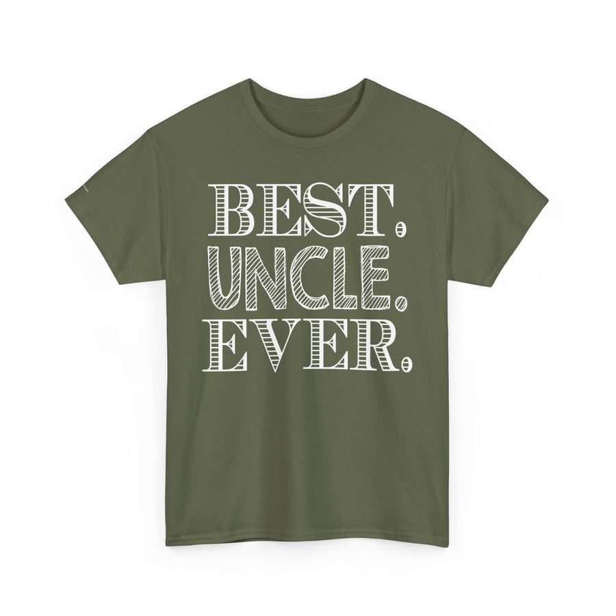 Best Uncle Ever Unisex Heavy Cotton Tee, Gift for Uncle, Family Reunion Tee, Uncle Appreciation Shirt, Father's Day Gift