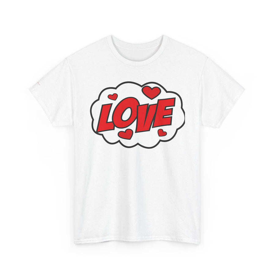 Unisex Love Graphic Tee | Valentine's Day Gift, Couple's Tee, Friends Gift, Casual Wear, Heart Design