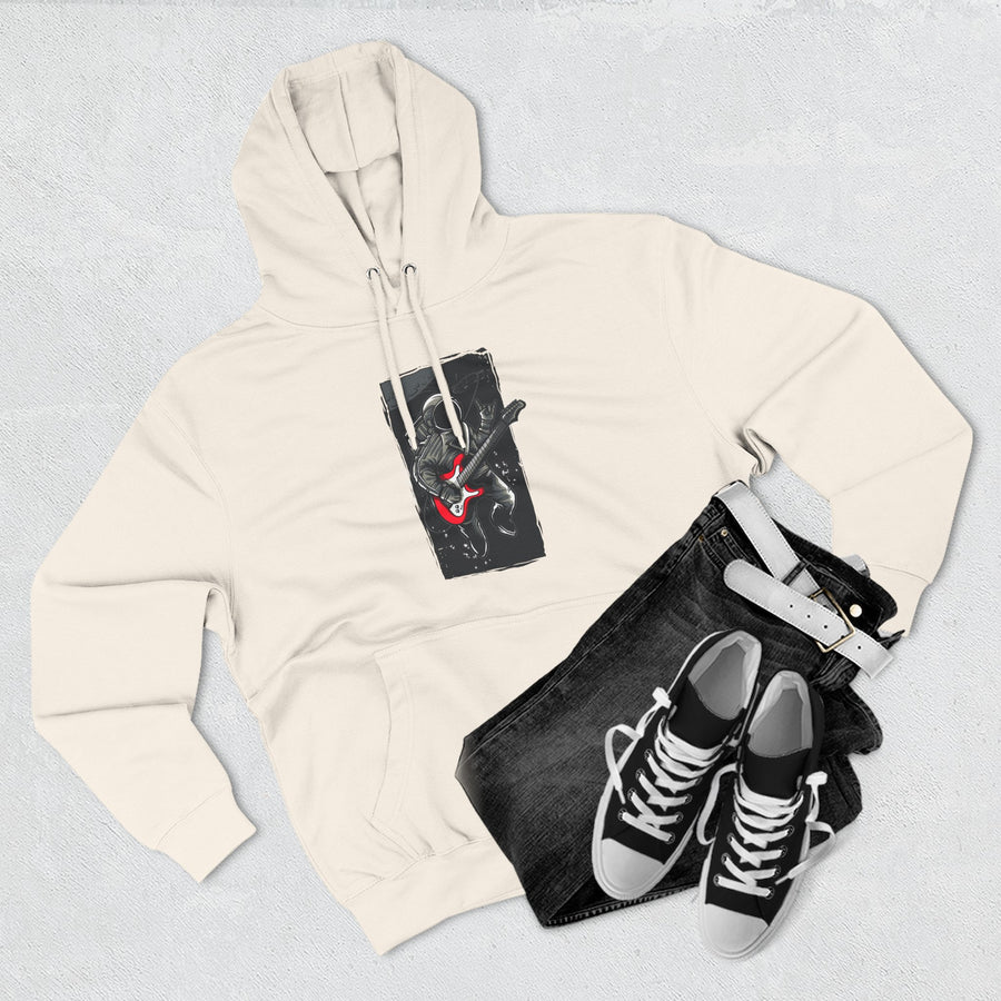 Rock Your Style Three-Panel Fleece Hoodie - Perfect for Concerts, Casual Wear, Gifts for Musicians, Cozy Layering, Unisex Fashion