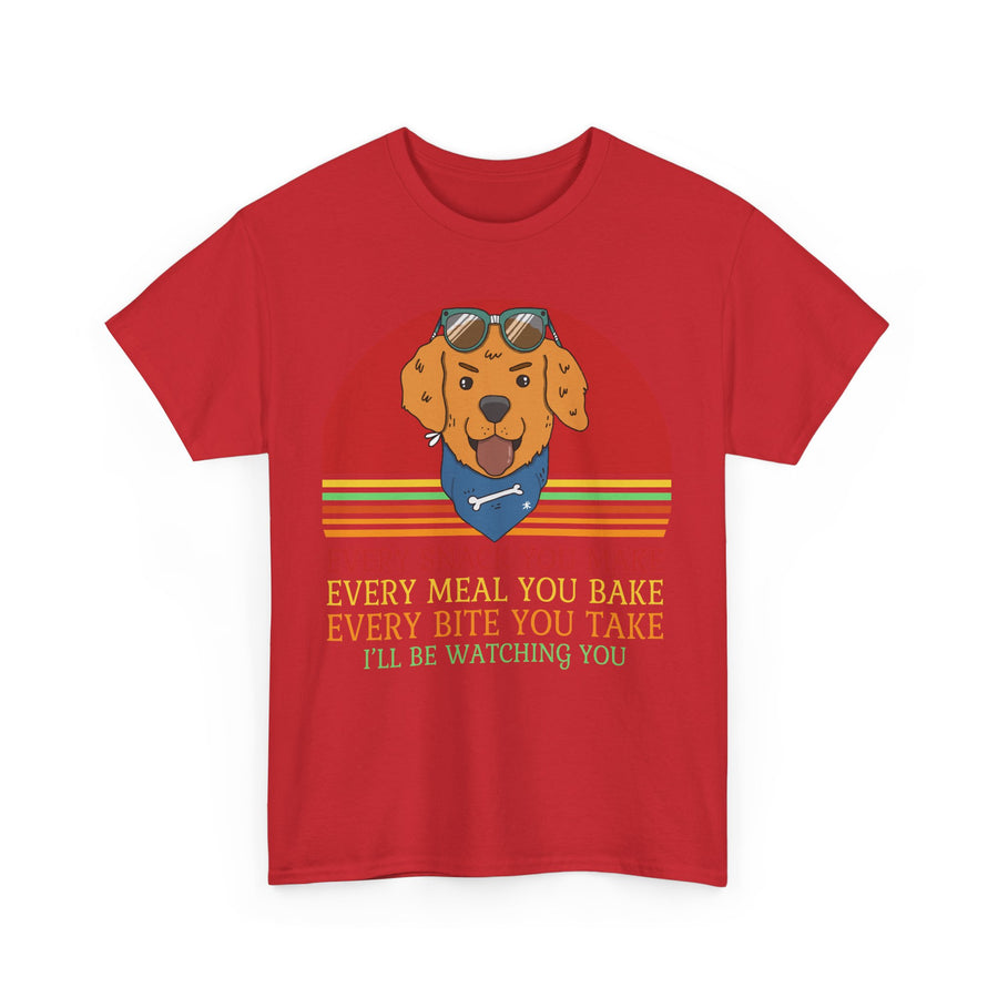 Watchful Dog Snack Lover Tee, Cute Pet Shirt Gift, Animal Lover Humor T-Shirt, Dog Mom Apparel, Funny Gift for Dog Owners