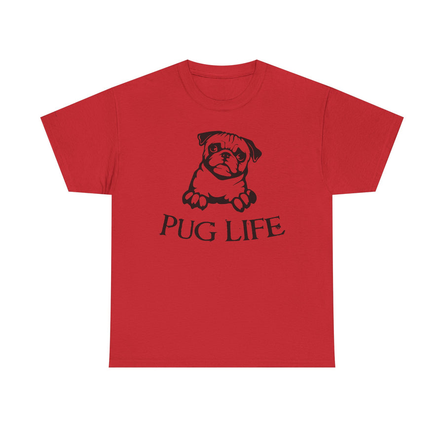 Pug Life Unisex Tee, Fun Pet Lover Shirt, Dog Mom Gift, Quirky Animal Graphic Tee, Casual Everyday Wear