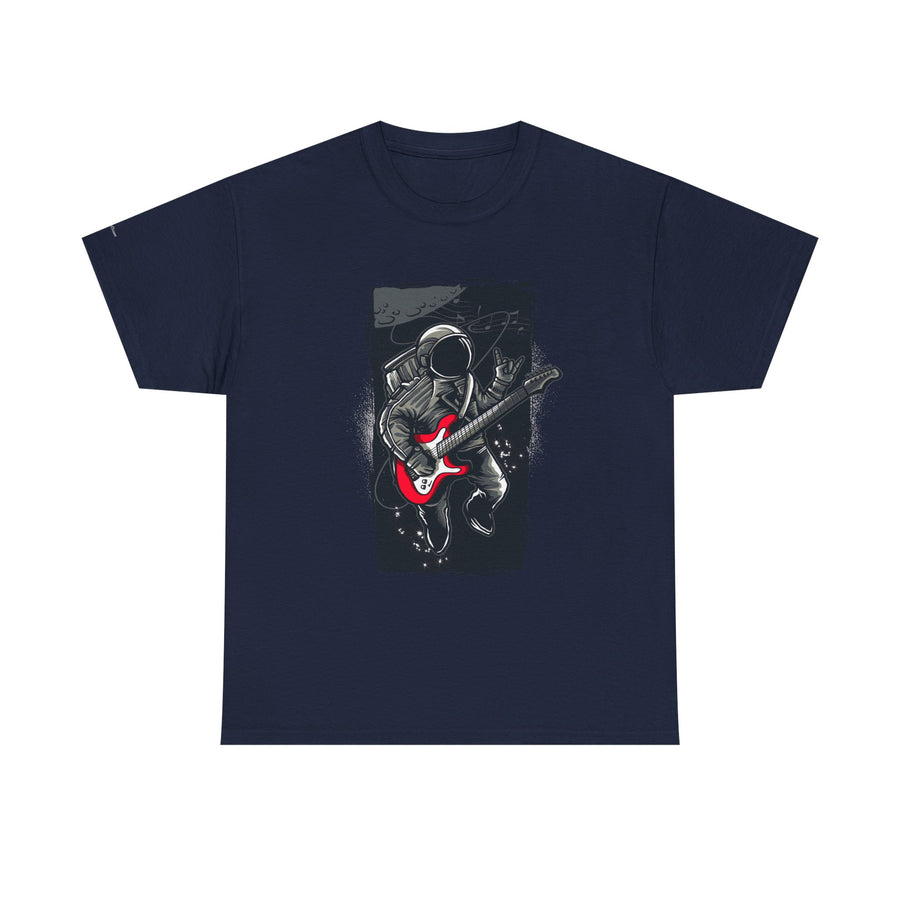Astronaut Guitarist Unisex Tee, Cool Music Shirt, Space Lover Gift, Concert Apparel, Casual Outfit, Unique Graphic Tee