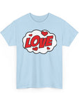 Unisex Love Graphic Tee | Valentine's Day Gift, Couple's Tee, Friends Gift, Casual Wear, Heart Design