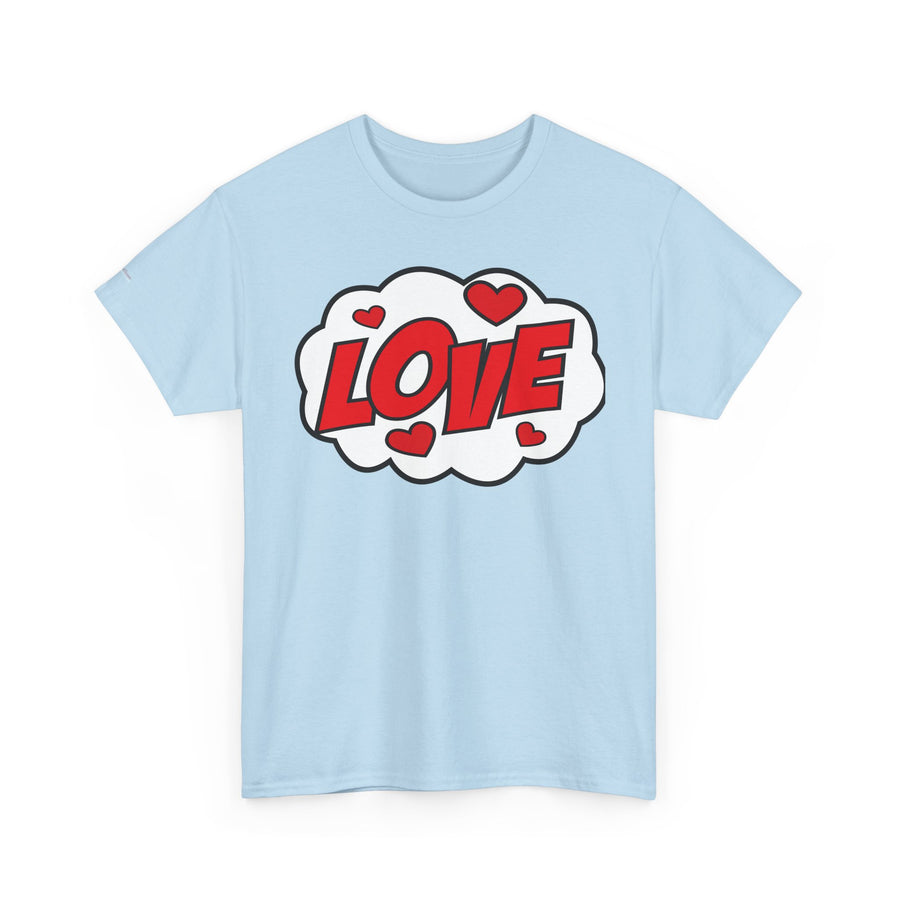 Unisex Love Graphic Tee | Valentine's Day Gift, Couple's Tee, Friends Gift, Casual Wear, Heart Design