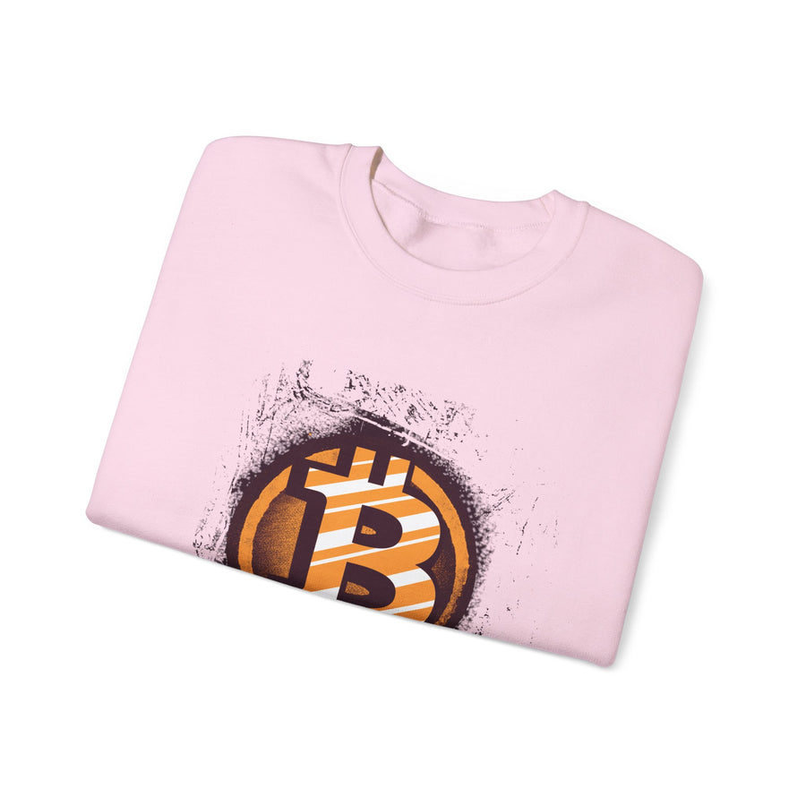 Bitcoin Logo Crewneck Sweatshirt | Unisex Cryptocurrency Apparel, Gift for Crypto Lovers, Casual Streetwear, Cryptocurrency Sweatshirt