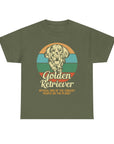 Golden Retriever Dog Lover Tee, Unisex Heavy Cotton T-Shirt, Gift for Dog Owners, Pet Lover Apparel, Cute Dog Graphic Shirt