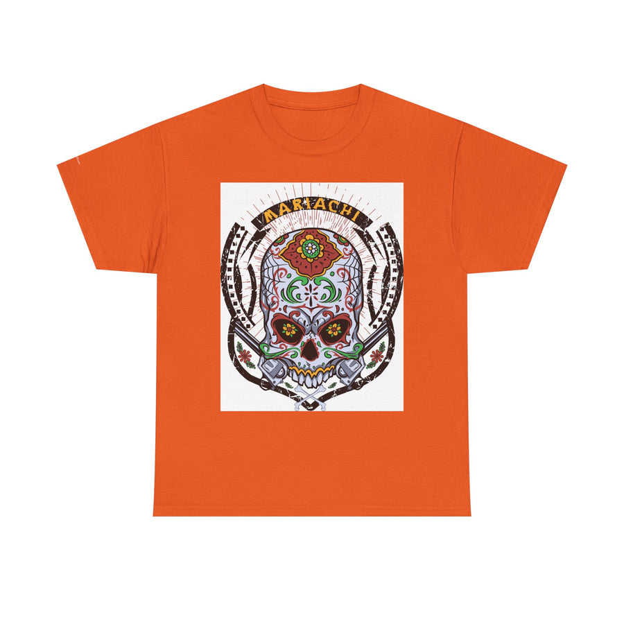 Skull Art Unisex Heavy Cotton Tee | Graphic Tee, Gift for Him/Her, Casual Wear, Festival Shirt, Halloween Costume