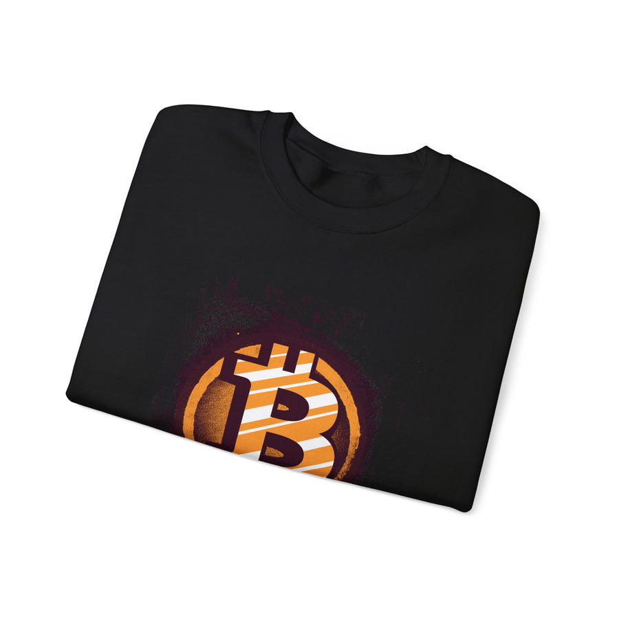 Bitcoin Logo Crewneck Sweatshirt | Unisex Cryptocurrency Apparel, Gift for Crypto Lovers, Casual Streetwear, Cryptocurrency Sweatshirt