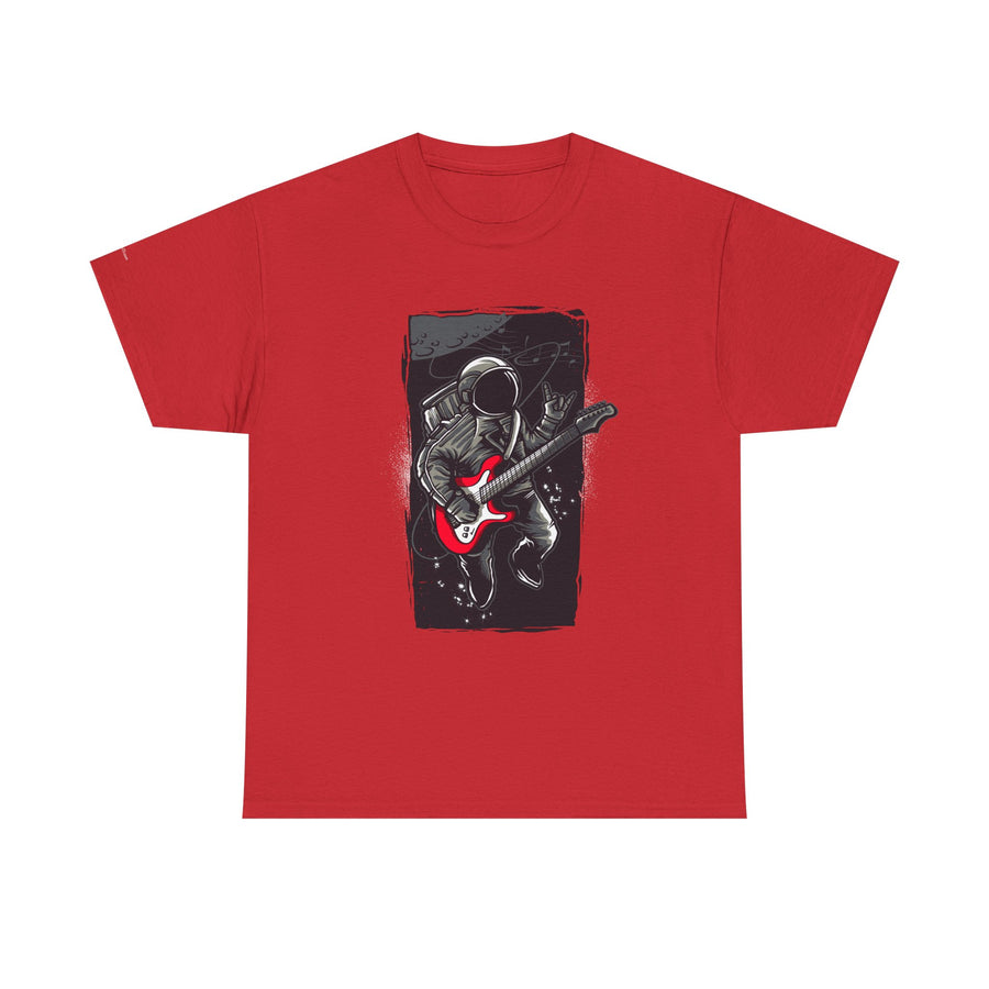 Astronaut Guitarist Unisex Tee, Cool Music Shirt, Space Lover Gift, Concert Apparel, Casual Outfit, Unique Graphic Tee