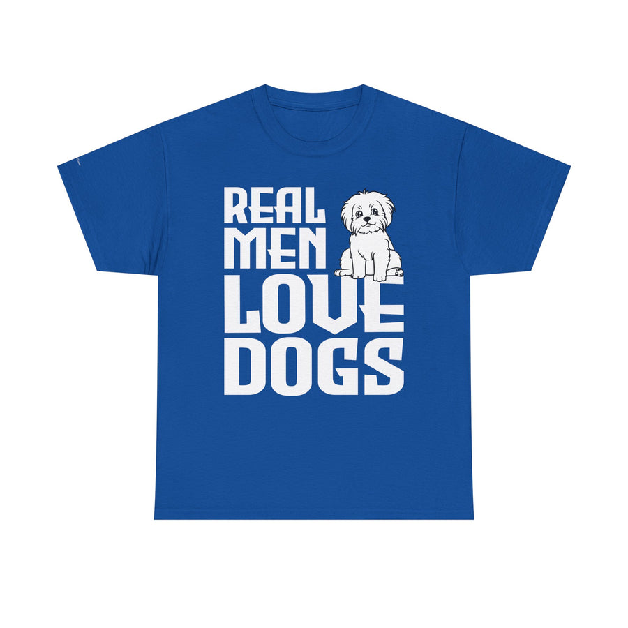 Real Men Love Dogs Tee, Unisex Pet Lover T-Shirt, Dog Dad Gift, Funny Animal Shirt, Casual Wear, Dog Lover Apparel