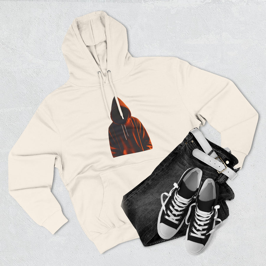 Cozy Three-Panel Fleece Hoodie for All Seasons, Unisex Graphic Sweatshirt, Casual Layering, Gifting for Friends & Family
