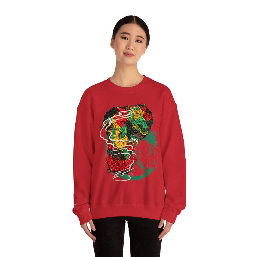 Vibrant Unisex Crewneck Sweatshirt with Unique Artwork, Cozy Gift for Art Lovers, Statement Apparel, Ideal for Casual Wear, Unisex Sweater