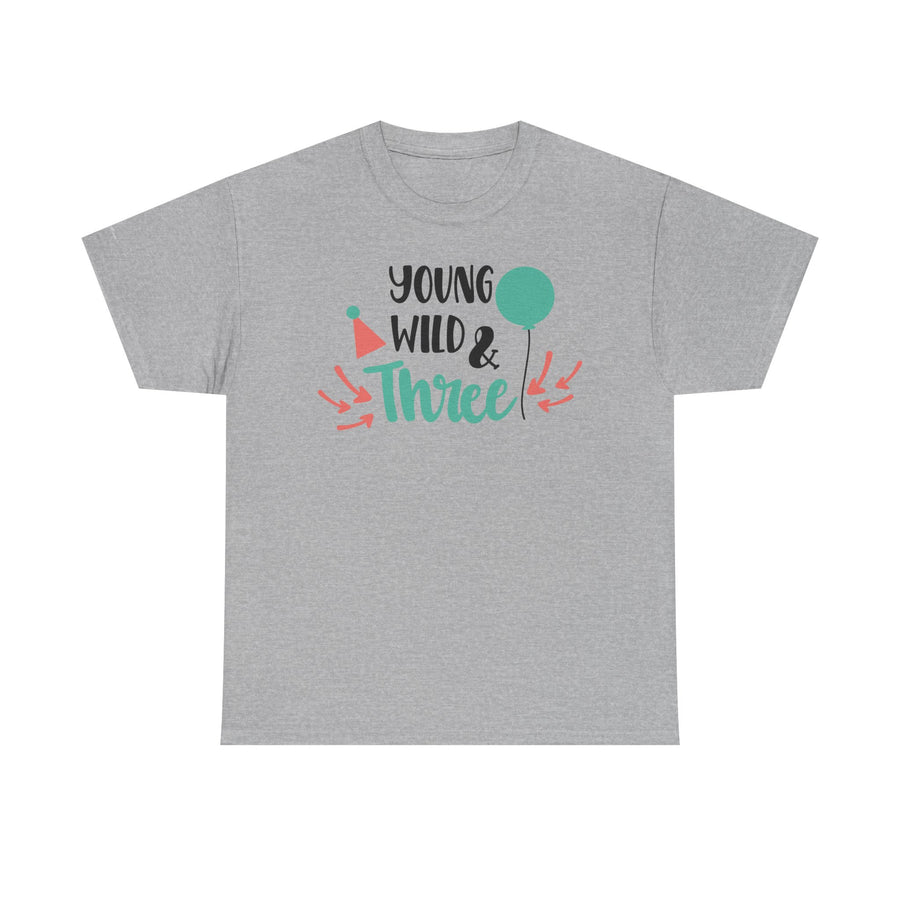 Young, Wild & Three Unisex Tee | Birthday Party Shirt, Kids Celebration Outfit, Fun Graphic Tee, Unisex Cotton T-Shirt, Playful [...]