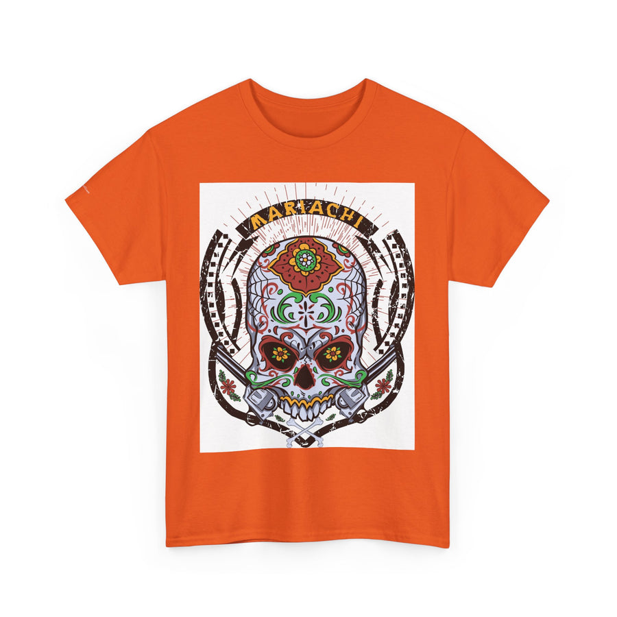 Skull Art Unisex Heavy Cotton Tee | Graphic Tee, Gift for Him/Her, Casual Wear, Festival Shirt, Halloween Costume