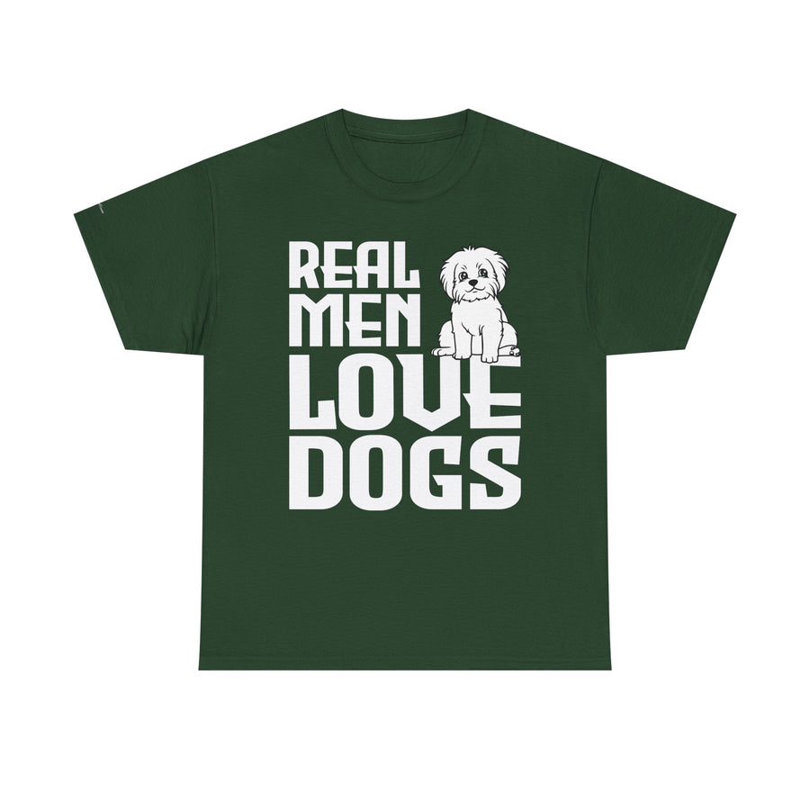 Real Men Love Dogs Tee, Unisex Pet Lover T-Shirt, Dog Dad Gift, Funny Animal Shirt, Casual Wear, Dog Lover Apparel