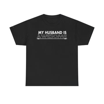 Awesome Husband Unisex Tee - Playful Typography Design