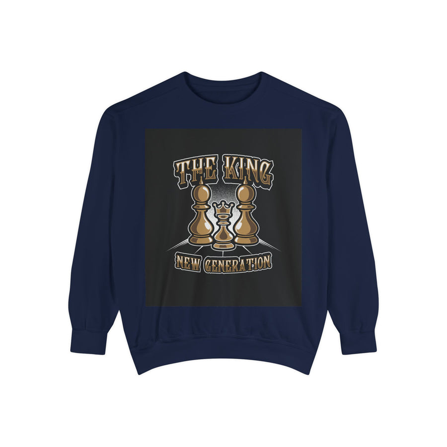 King of the Game Sweatshirt, Unisex Chess Apparel, Gift for Game Lovers, Casual Streetwear, New Generation Style