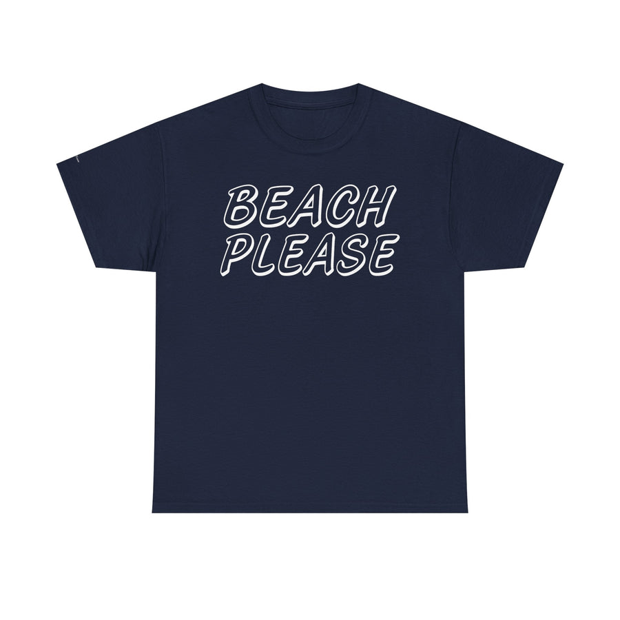 Beach Please Unisex Heavy Cotton Tee | Summer Vibes, Casual Wear, Vacation Essentials, Gift for Beach Lovers, Trendy Summer Shirt