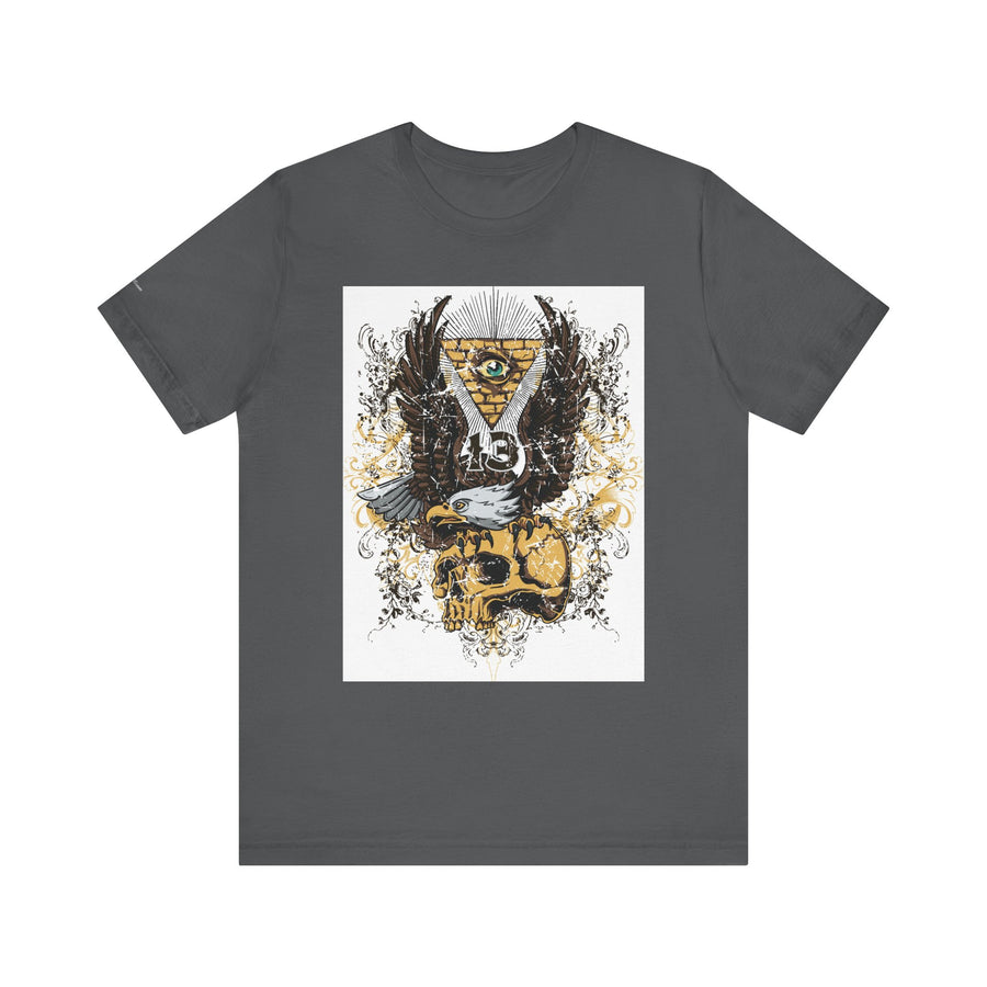 Eagle & Skull Graphic Tee | Casual Wear, Gift for Men, Symbolic Shirt, Unique Design, Everyday Style