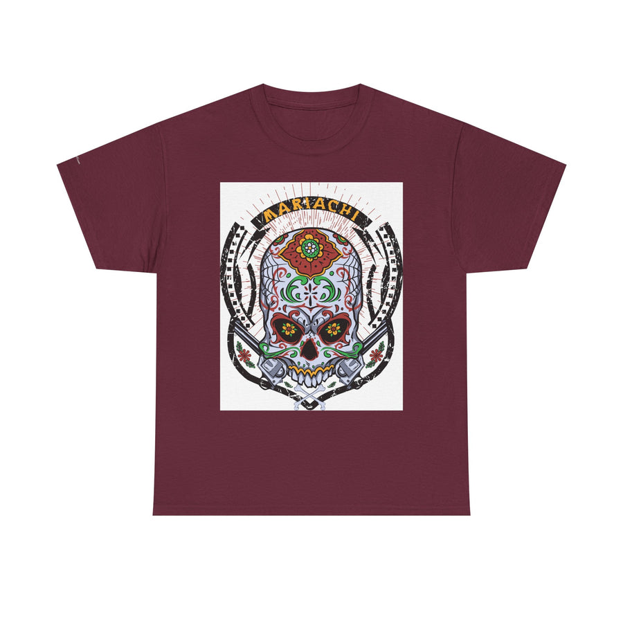 Skull Art Unisex Heavy Cotton Tee | Graphic Tee, Gift for Him/Her, Casual Wear, Festival Shirt, Halloween Costume