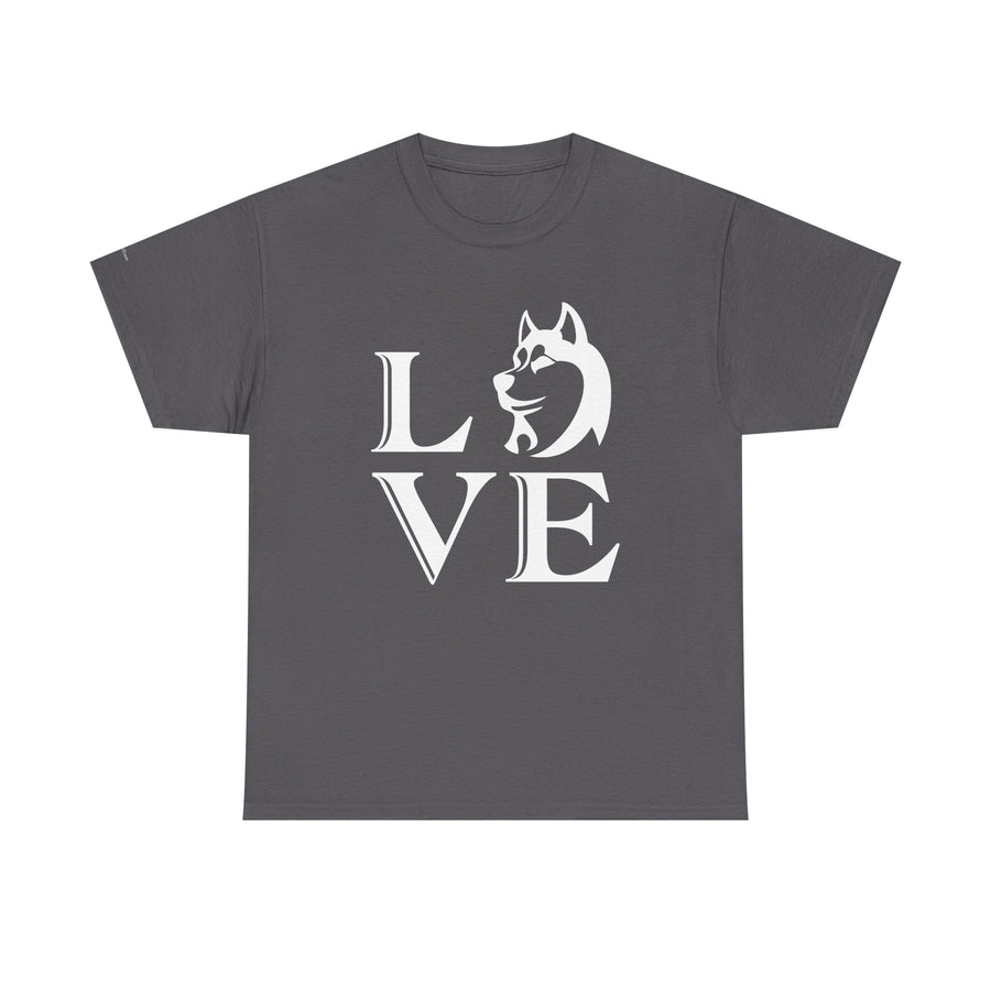 Stylish Dog Lover Tee | Unisex Cotton Shirt with 'LOVE' Design, Pet Gift, Birthday Gift, Casual Wear, Dog Mom, Animal Lover