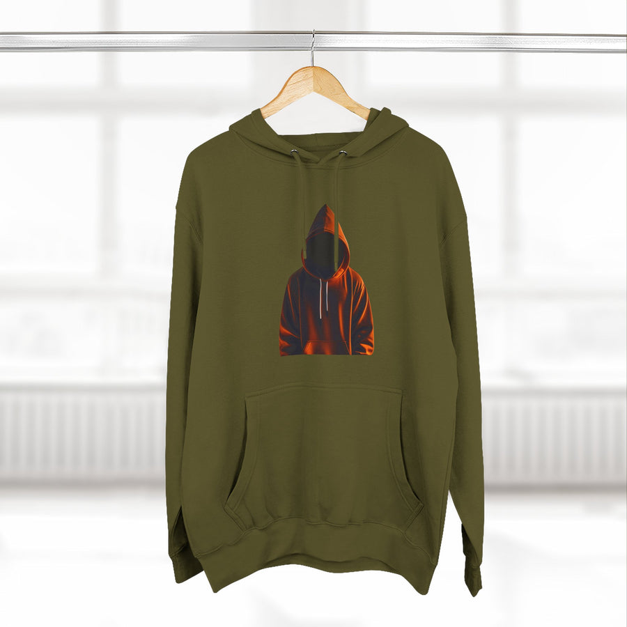 Cozy Three-Panel Fleece Hoodie for All Seasons, Unisex Graphic Sweatshirt, Casual Layering, Gifting for Friends & Family