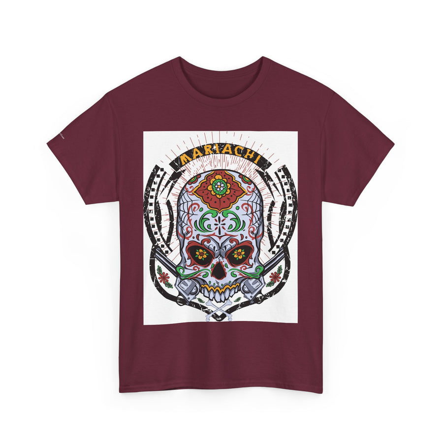 Skull Art Unisex Heavy Cotton Tee | Graphic Tee, Gift for Him/Her, Casual Wear, Festival Shirt, Halloween Costume