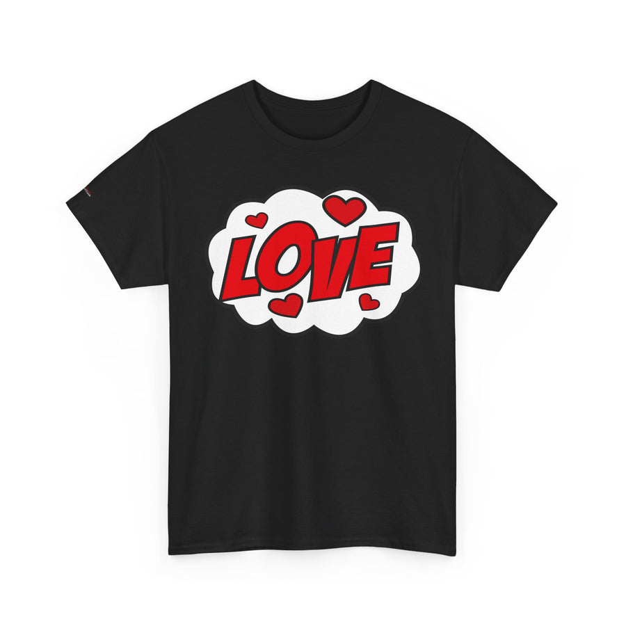 Unisex Love Graphic Tee | Valentine's Day Gift, Couple's Tee, Friends Gift, Casual Wear, Heart Design