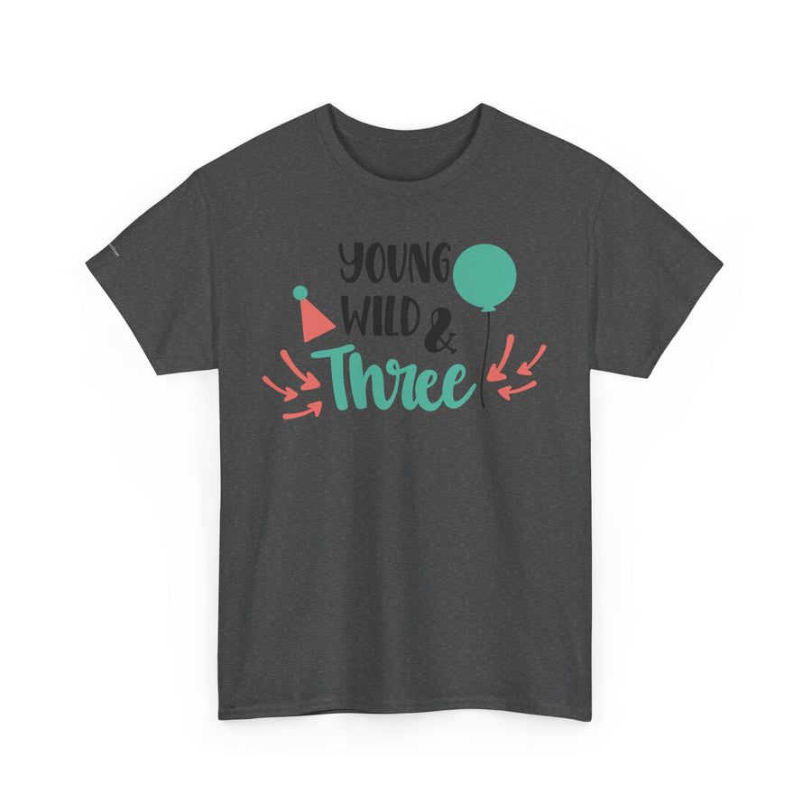 Young, Wild & Three Unisex Tee | Birthday Party Shirt, Kids Celebration Outfit, Fun Graphic Tee, Unisex Cotton T-Shirt, Playful [...]
