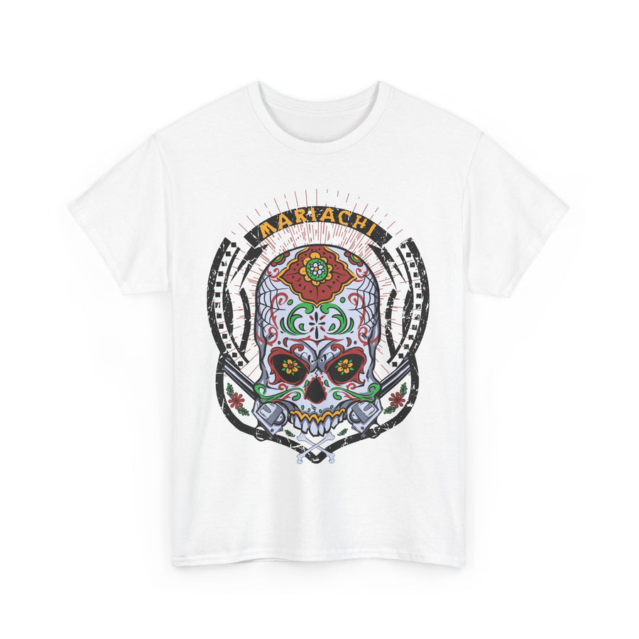 Skull Art Unisex Heavy Cotton Tee | Graphic Tee, Gift for Him/Her, Casual Wear, Festival Shirt, Halloween Costume