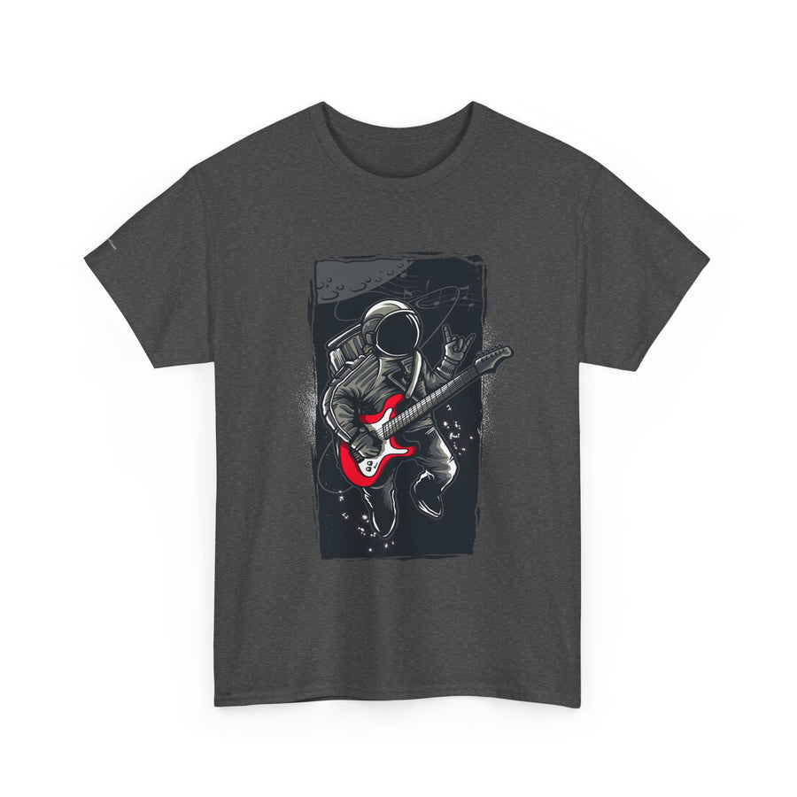 Astronaut Guitarist Unisex Tee, Cool Music Shirt, Space Lover Gift, Concert Apparel, Casual Outfit, Unique Graphic Tee