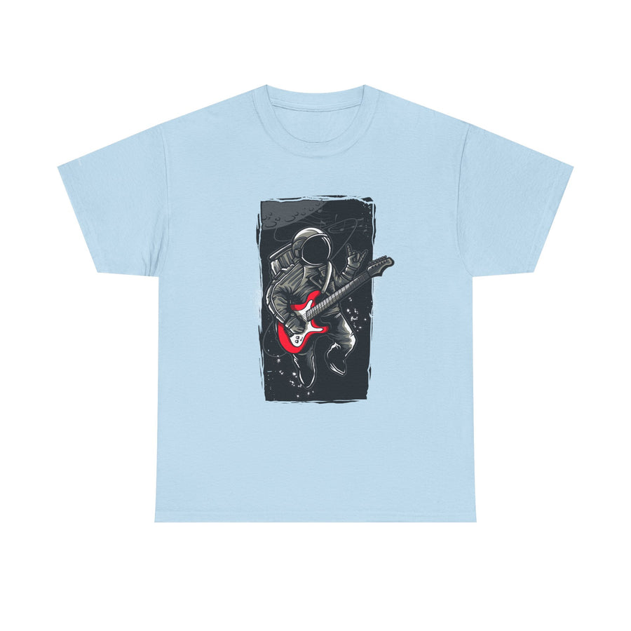 Astronaut Guitarist Unisex Tee, Cool Music Shirt, Space Lover Gift, Concert Apparel, Casual Outfit, Unique Graphic Tee