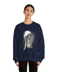 Gothic Art Sweatshirt, Cozy Unisex Crewneck, Dark Aesthetic Clothing, Unique Gifts for Her, Halloween Fashion, Casual Layering