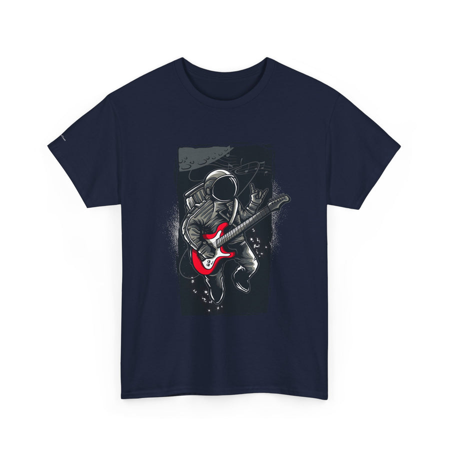 Astronaut Guitarist Unisex Tee, Cool Music Shirt, Space Lover Gift, Concert Apparel, Casual Outfit, Unique Graphic Tee