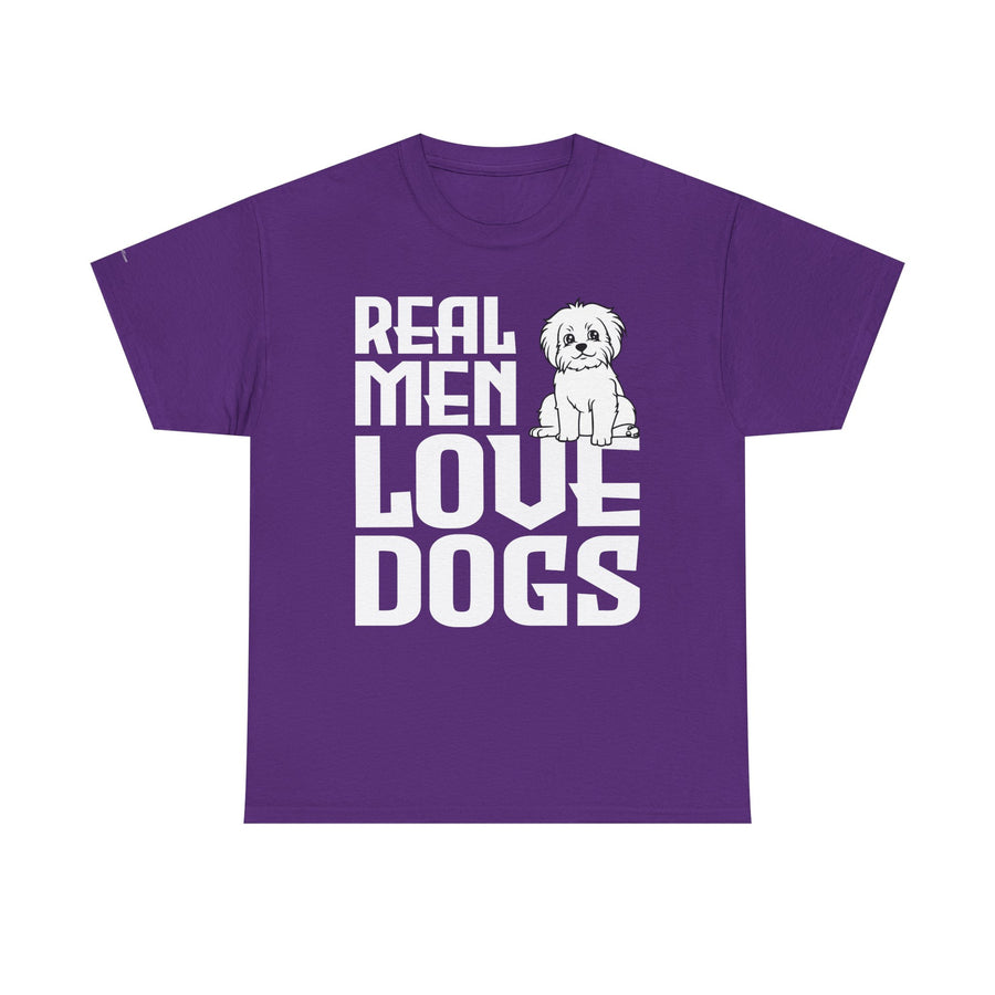 Real Men Love Dogs Tee, Unisex Pet Lover T-Shirt, Dog Dad Gift, Funny Animal Shirt, Casual Wear, Dog Lover Apparel