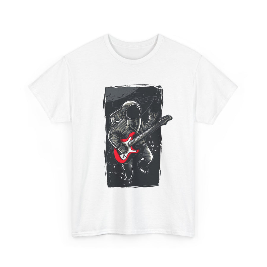 Astronaut Guitarist Unisex Tee, Cool Music Shirt, Space Lover Gift, Concert Apparel, Casual Outfit, Unique Graphic Tee