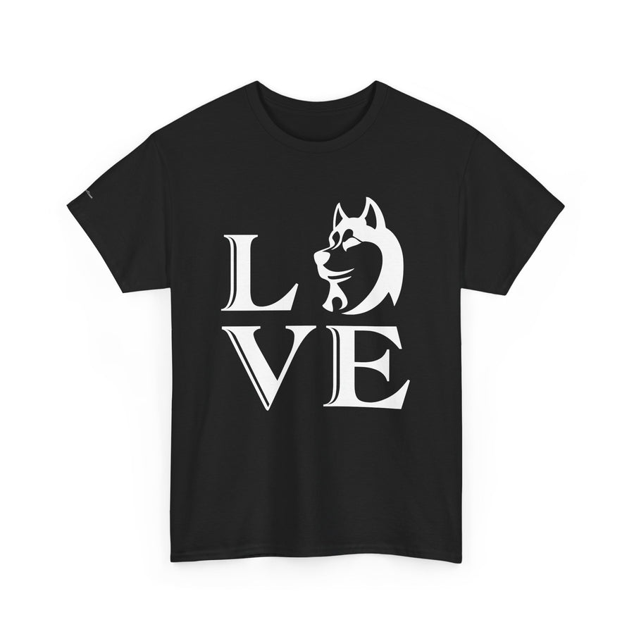Stylish Dog Lover Tee | Unisex Cotton Shirt with 'LOVE' Design, Pet Gift, Birthday Gift, Casual Wear, Dog Mom, Animal Lover