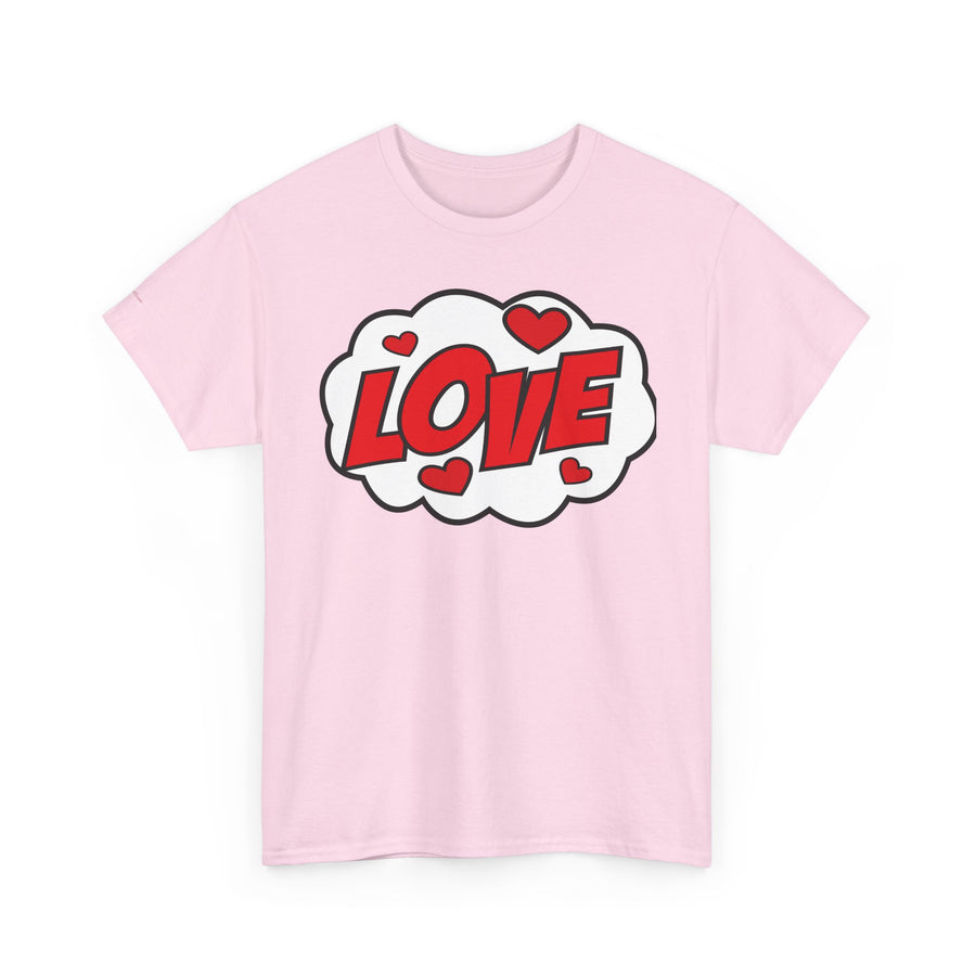 Unisex Love Graphic Tee | Valentine's Day Gift, Couple's Tee, Friends Gift, Casual Wear, Heart Design