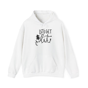 Unisex Hooded Sweatshirt - "Let's Get Lit" for Cozy Winter Nights, Perfect for Holiday Gatherings, Parties, Gifts, and Everyday Wear