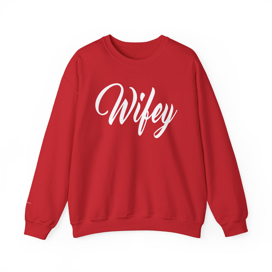Wifey Sweatshirt, Cozy Crewneck for Newlyweds, Wedding Gift, Bride Appreciation, Casual Loungewear, Gift for Her