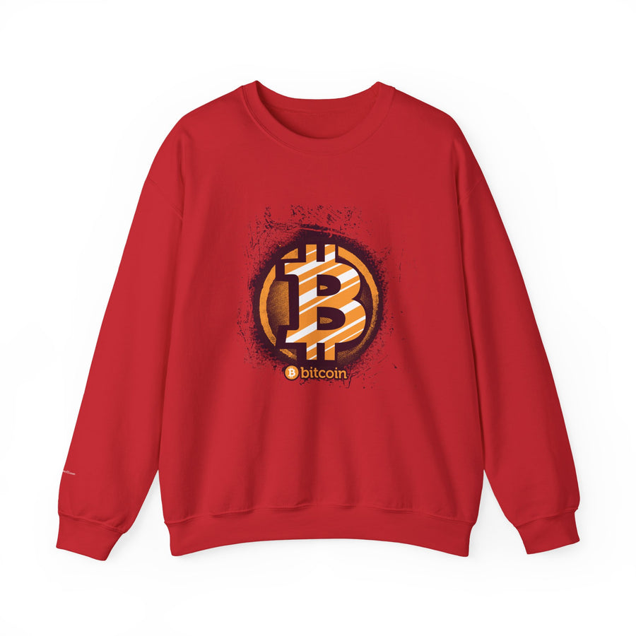 Bitcoin Logo Crewneck Sweatshirt | Unisex Cryptocurrency Apparel, Gift for Crypto Lovers, Casual Streetwear, Cryptocurrency Sweatshirt