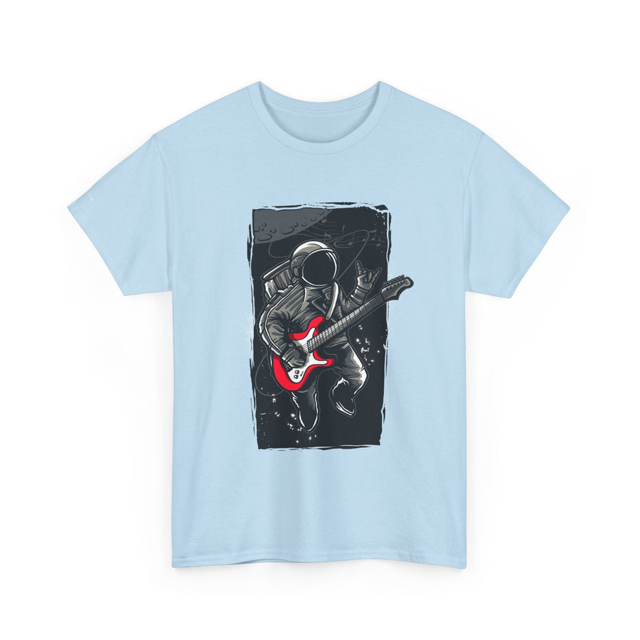 Astronaut Guitarist Unisex Tee, Cool Music Shirt, Space Lover Gift, Concert Apparel, Casual Outfit, Unique Graphic Tee