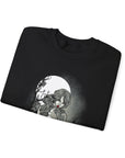 Gothic Art Sweatshirt, Cozy Unisex Crewneck, Dark Aesthetic Clothing, Unique Gifts for Her, Halloween Fashion, Casual Layering