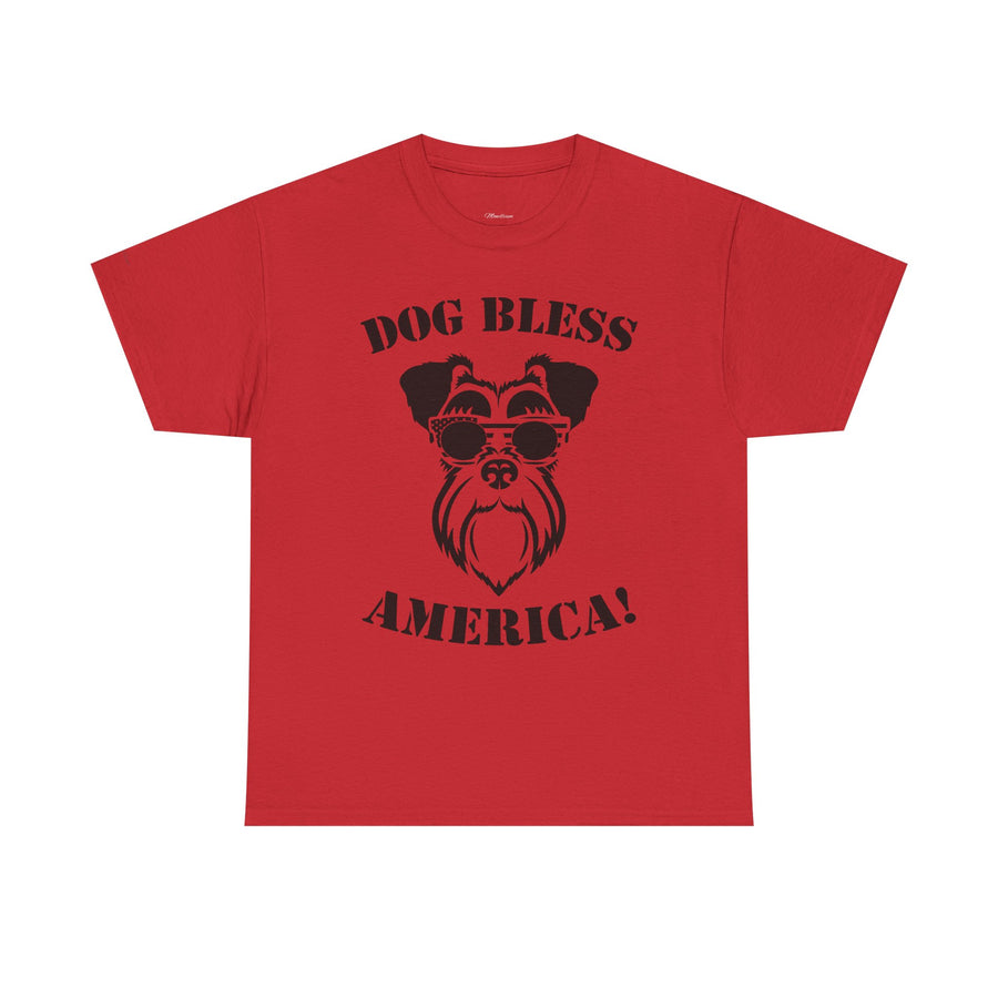 Dog Bless America Tee, Funny Dog Lover Shirt, Pet Owner Gift, Unisex Graphic Tee, Animal Lover Apparel, Casual Cotton T-Shirt